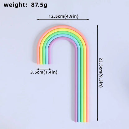 Rainbow Cake Toppers Cake Decorations for Wedding Baby Shower Girls Boys Rainbow Theme Birthday Party Supplies Good Vibrations