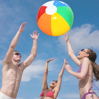 3 Pcs Inflatable Beach Ball Colorful Balloons Swimming Pool Party Water Game Beach Sports Ball Fun Toys for Kids Good Vibrations