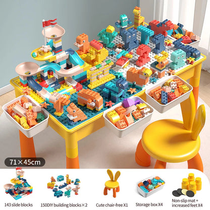 Large Size Blocks Compatible with Large Classic Blocks, Water Table,Sand Table and Blocks Table for Kids Activity Good Vibrations