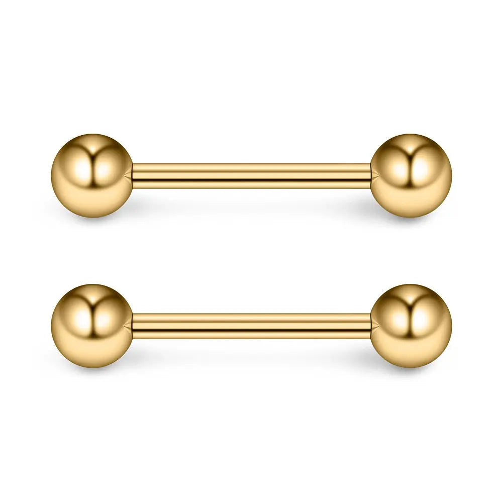 2 Pieces 14G 16mm Night Glow Flexible Acrylic Straight Tongue Ring pacifier Ring Fixed Perforated For Woman and Man Good Vibrations