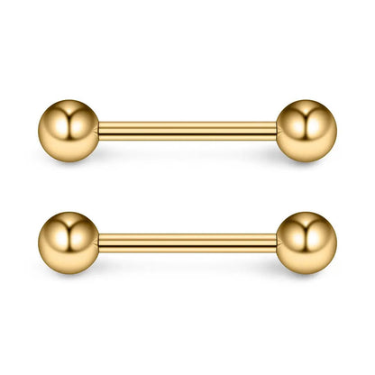2 Pieces 14G 16mm Night Glow Flexible Acrylic Straight Tongue Ring pacifier Ring Fixed Perforated For Woman and Man Good Vibrations