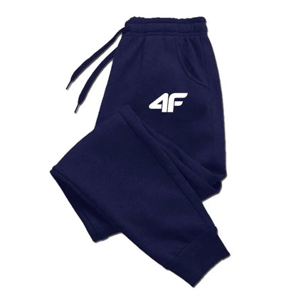 4F Men's Creativity Printed Jogging Pants, Fitness Joggers, Running Pants, Training Sport Trousers, Sportswear Sweatpants, Good Vibrations