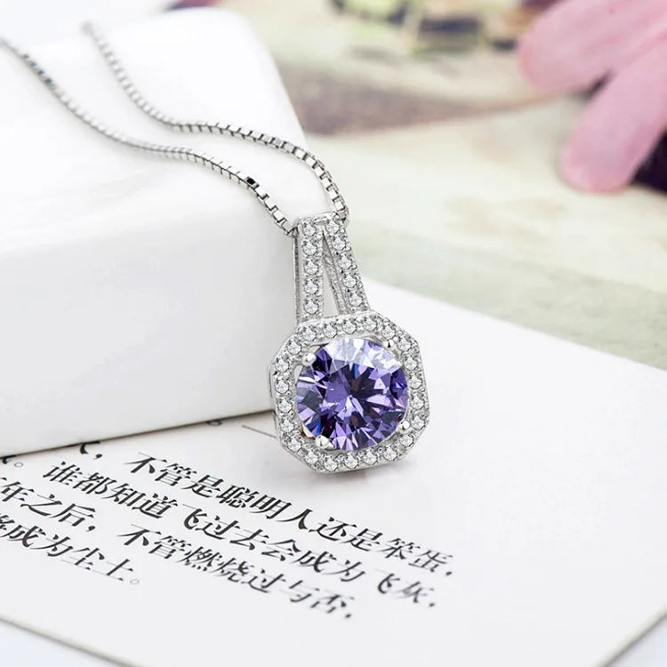 925 Sterling Silver AAA Zircon Necklace Chain High Quality Fashion Jewelry For Women Men Wedding Birthday Party Gift Good Vibrations
