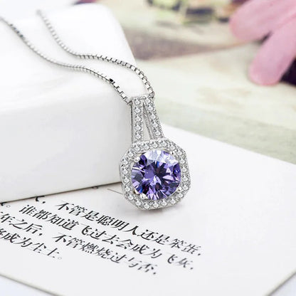 925 Sterling Silver AAA Zircon Necklace Chain High Quality Fashion Jewelry For Women Men Wedding Birthday Party Gift Good Vibrations