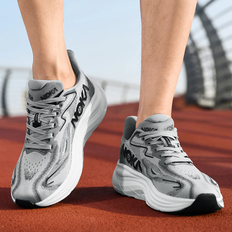 Running Shoes Carbon Board Speciality Marathon Men Sports Breathable Lightweight Women's Comfortable Athletic Nonskid Sneakers Good Vibrations