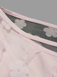 Plus Size Women's Two-Piece Set, Casual Floral and Plain Design, Moderate Thickness for All Seasons Good Vibrations