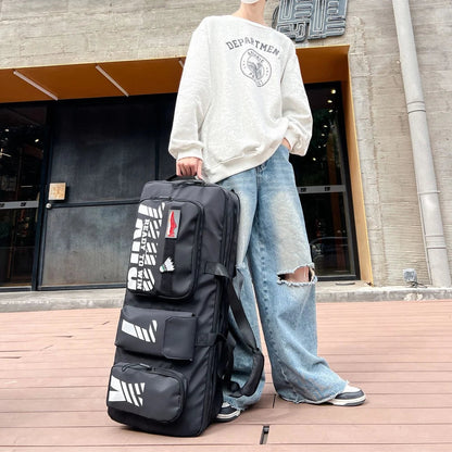 1pcs  Large Duffle Bag with Shoes Compartment Foldable Travel Duffel for Men & Women Packable Water-Resistant Travel Bag Good Vibrations