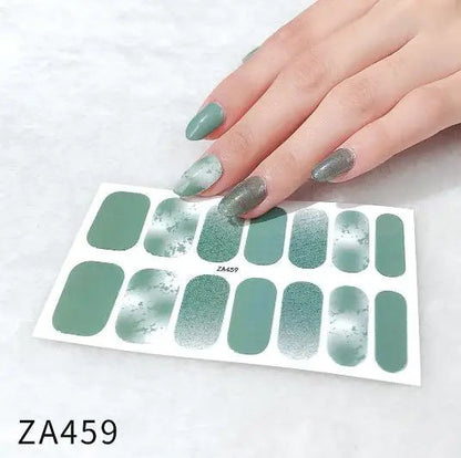Nail Stickers DIY Decals For Nail Art Wraps Women Beauty Full Cover Nail Manicures Decorations Uñas Postizas Press On Nails Good Vibrations
