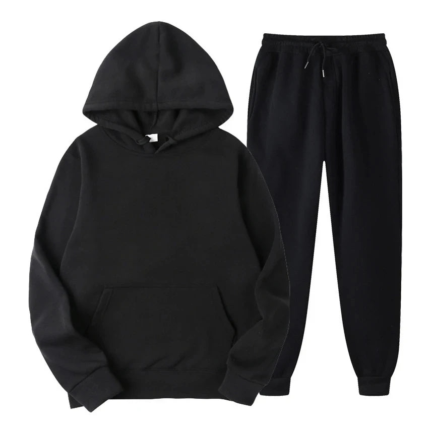 2024 Winter Brand Tracksuits Men's sets Long Sleeve Pullover + Jogging Trousers 2pcs Sets Fitness Running Suits sportswer Male Good Vibrations