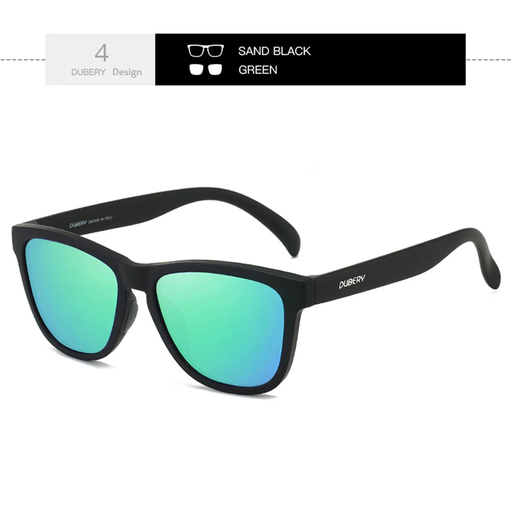 DUBERY Full Rim Polarized Sunglasses For Men And Women 28 Colors Model 550 Good Vibrations