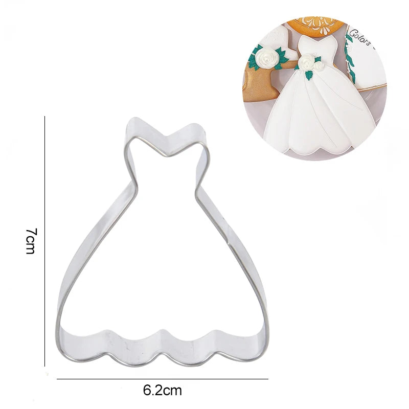 Bride To Be Mr Mrs Wedding Cookie Cutter Stamp Love Biscuit Embossed Mould Bridal Shower Party DIY Fondant Cake Decorating Tools Good Vibrations