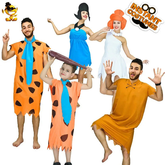 Primitive Cosplay Costumes Cosplay Party Costumes Wild Man Stage Performance Costumes Adult and Child Halloween Cosplay Costumes Good Vibrations