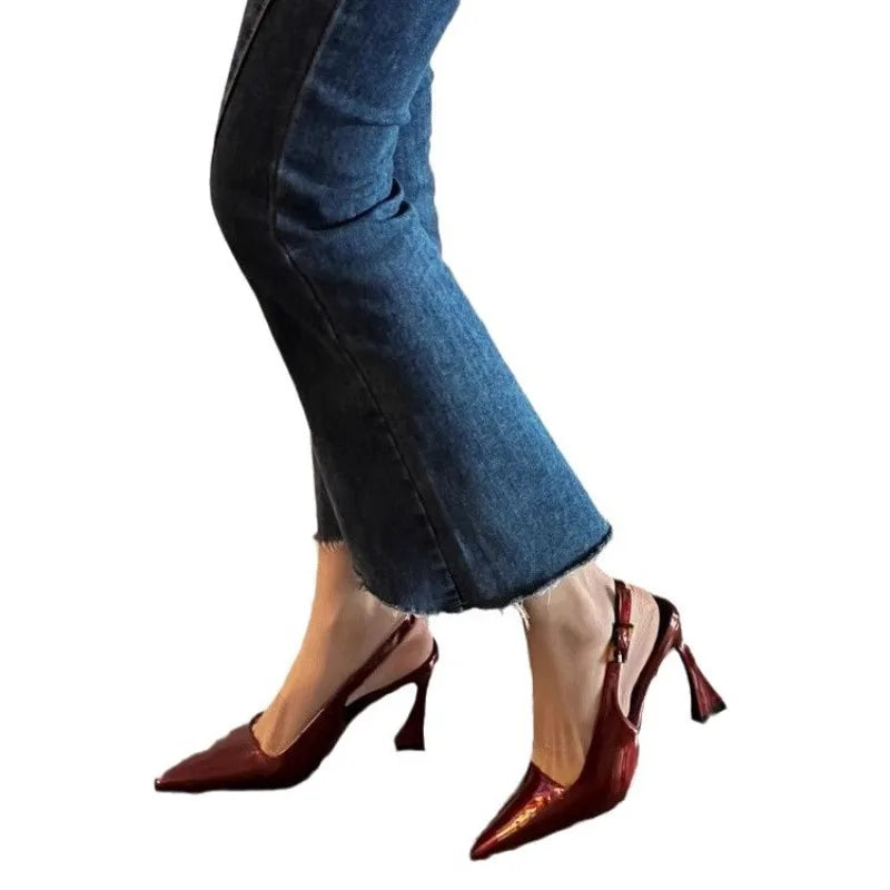 Fashion High Heels Luxurious Versatile Women's Shoes Slim Heel Temperament New Heeled Sandals Spring Elegant Pointed 2025 Pumps Good Vibrations