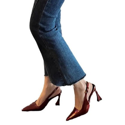 Fashion High Heels Luxurious Versatile Women's Shoes Slim Heel Temperament New Heeled Sandals Spring Elegant Pointed 2025 Pumps Good Vibrations