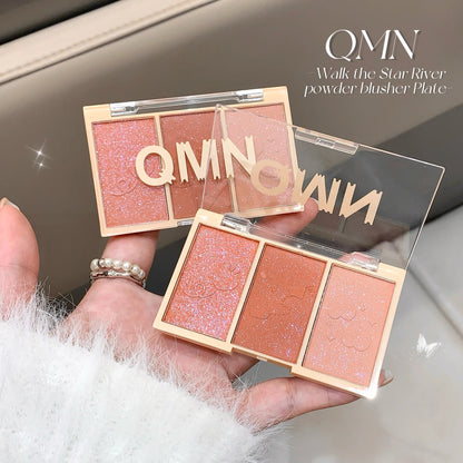 Natural&Matte Blush Palette Fine Powder&Easy To Apply, Long-lasting Pigment Cream Foundation , Concealer With Natural Blending Good Vibrations