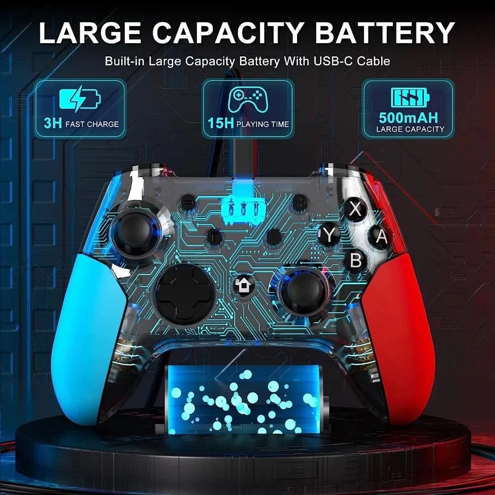 Switch Pro Controller Bluetooth Wireless Gamepad PC Gaming Control Android/iOS Mobile Phone Joystick Game Console Accessories Good Vibrations