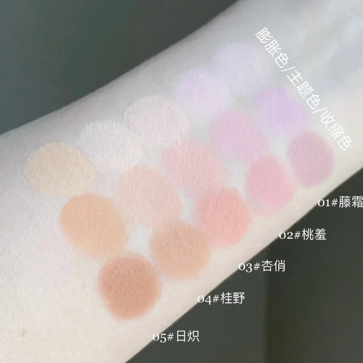 TIMAGE 3 Color Blush Palette Plump Cheeks Natural Contour with Pink Purple Apricot Shades Makeup 13g Good Vibrations