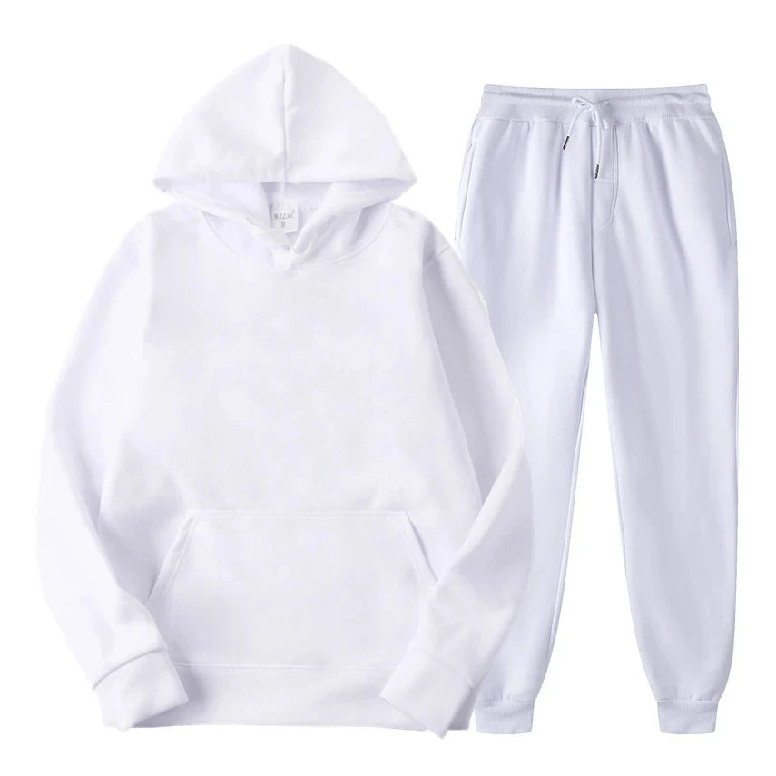 2024 Winter Brand Tracksuits Men's sets Long Sleeve Pullover + Jogging Trousers 2pcs Sets Fitness Running Suits sportswer Male Good Vibrations