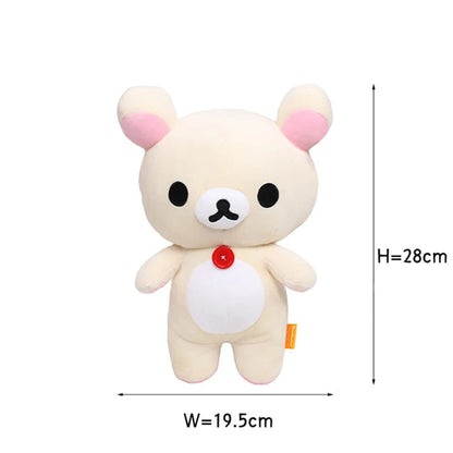 Anime Rilakkuma Cartoon Plush Doll Soft bear Toys Kawaii Room Decor Teddy Bear Plushies Cute Couple Bear Xmas Gifts For Girls Good Vibrations