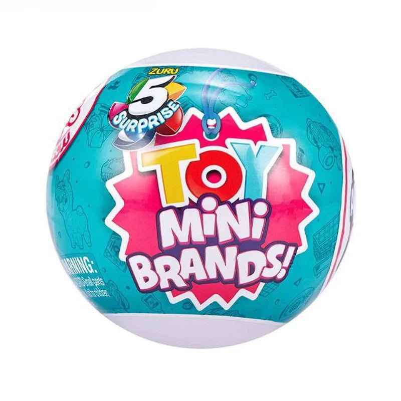 5 Surprise Ball Mini Brands Supermarket Shopping Scene Miniature Gashpon Capsule Toy Figurines Collection Kids Birthday Gifts Good Vibrations