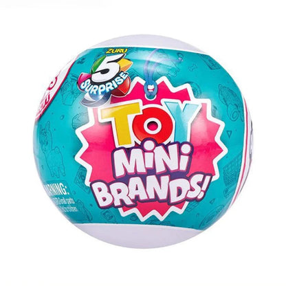 5 Surprise Ball Mini Brands Supermarket Shopping Scene Miniature Gashpon Capsule Toy Figurines Collection Kids Birthday Gifts Good Vibrations