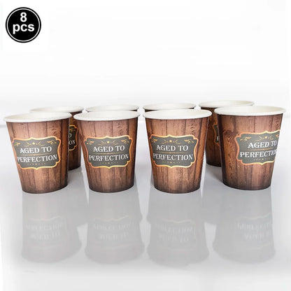 Whiskey Birthday Party Decorations Balloons Hanging Swirls Tablecloth Beers 30th 40th 50th Whiskey Birthdayy Party Decorations Good Vibrations