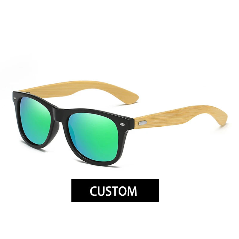 Groomsmen Gifts Personalized Wood Sunglasses Custom Engraved Wooden Men’s Sunglasses Best Man Gift Groomsmen Proposal Fashion Good Vibrations