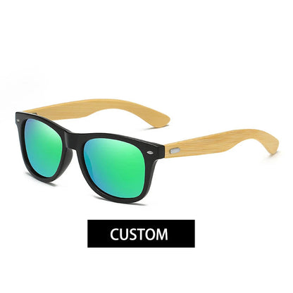 Groomsmen Gifts Personalized Wood Sunglasses Custom Engraved Wooden Men’s Sunglasses Best Man Gift Groomsmen Proposal Fashion Good Vibrations