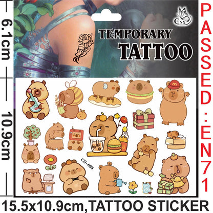 Cartoon Capybara Birthday Party Decoration Disposable Tableware Cup Plate Napkins Tablecloth Banner Baby Shower Party Supplies Good Vibrations