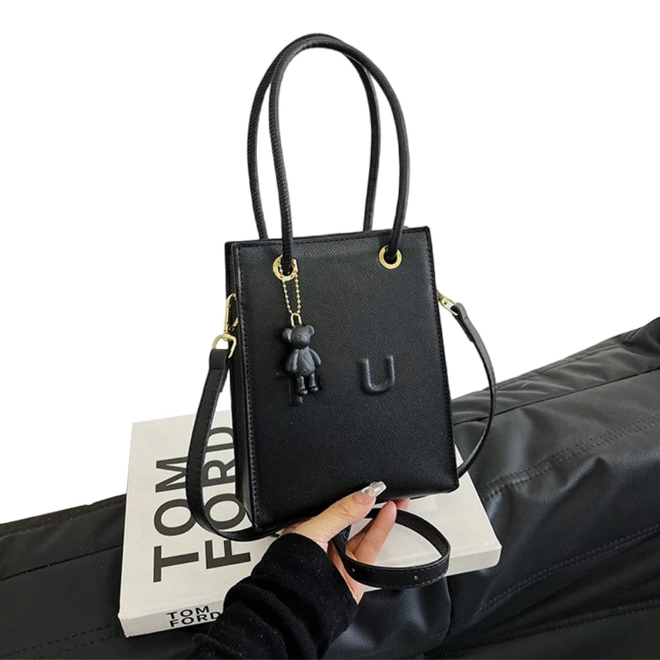 2026 Small Square Bag Women New Handbag Fashion Shoulder Casual Crossbody Solid Color Mobile Phone Bag Good Vibrations
