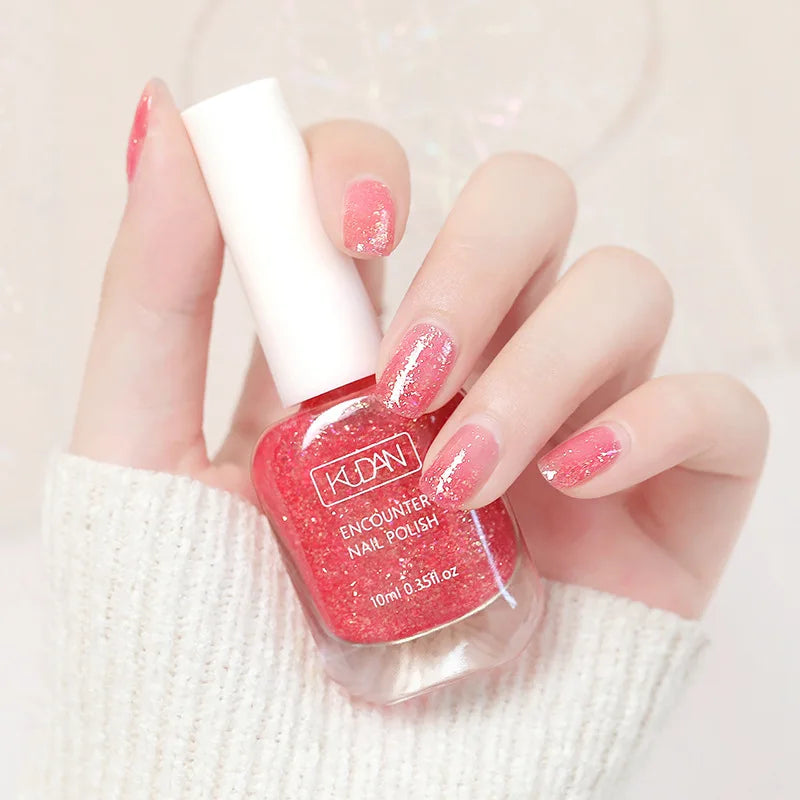 Air Dry Nail Polish 10ml 0.35 oz Water Based Non Toxic Odorless Quick Dry Toenail Finger Gel No Lamp Baking Nail Art Manicure Good Vibrations