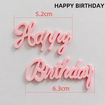 Bunny Train Cake Topper Pink Rabbit Girls Theme Decoration Princess Girl's Years Old Cake Kids Happy 1st Birthday Party Supplies Good Vibrations