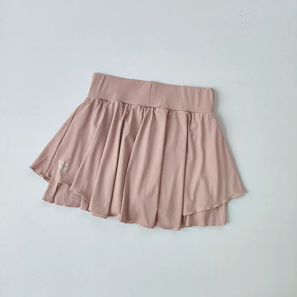 Sports skirt fake two-piece running skirt womensummer quick drying hip covering light proof breathable tennis Yoga skirt pants Good Vibrations