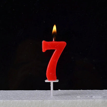 1Pcs Gold Happy Birthday Number Cake Candles 0 1 2 3 4 5 6 7 8 9 Cake Topper Kids Girls Boys Bar Baby Party Supplies Decoration Good Vibrations