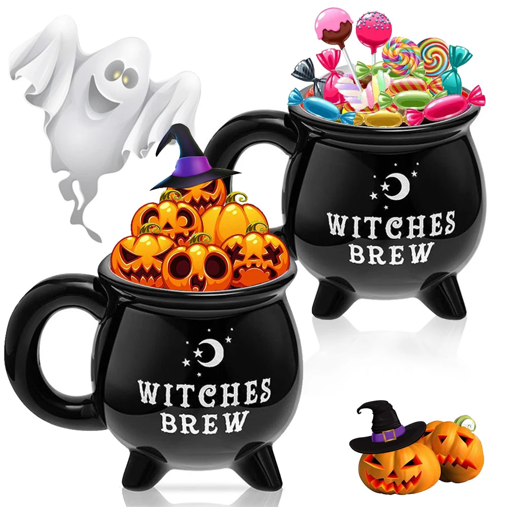 1pc, Witch Brew Coffee Mug, 350ml/ 11.8oz Ceramic Coffee Cups, Water Cups, Summer Winter Drinkware, Birthday Gifts Good Vibrations