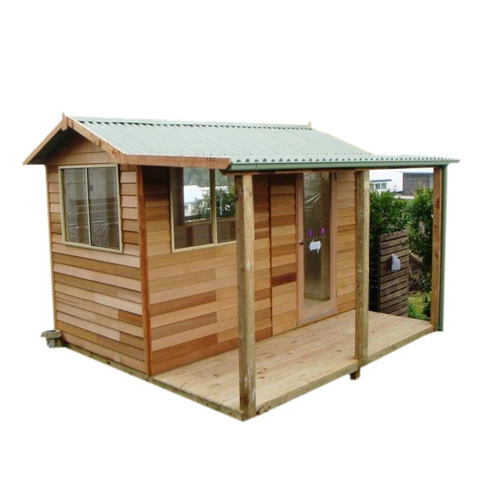 Wholesale 10x12 Luxury Cedar Wood House Outdoor Storage Shed Garden Tool Good Vibrations