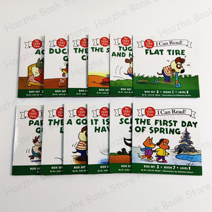12 Books Set My Very First I Can Read English Picture Book for Beginner Pocket Book for Children Kids Montessori Bedtime Reading Good Vibrations
