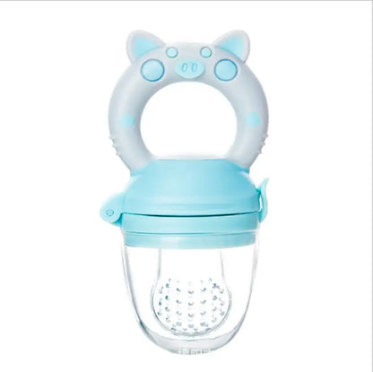 Infant Baby Food Fruit & Vegetable Feeder with Medium Mesh Bag Food Grade Liquid Silicone Yummy Nourishment Feeding Good Vibrations