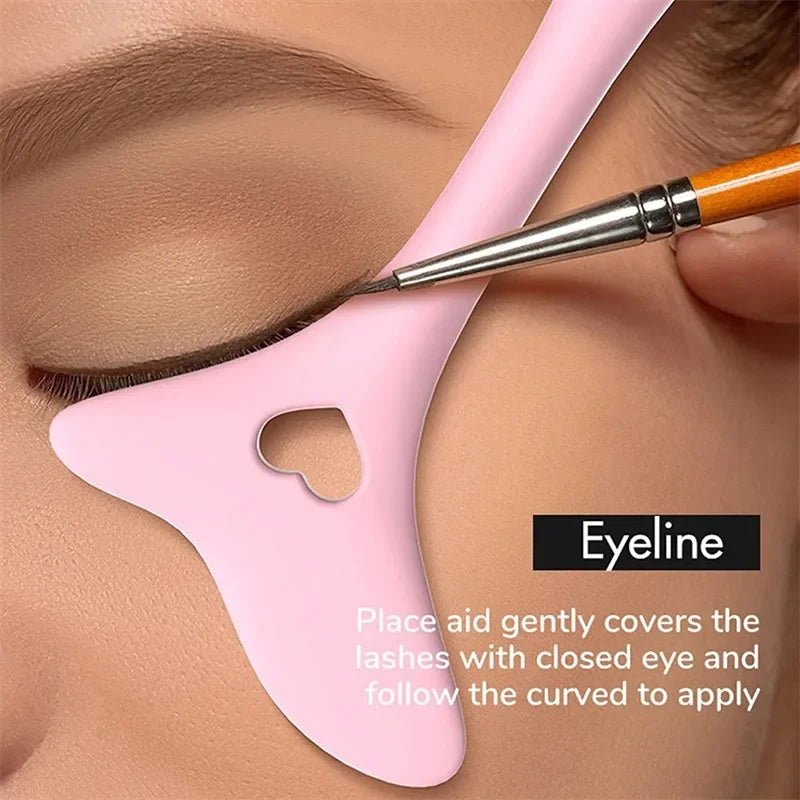 Wholesale  Multi-functional Eyeliner Stencil Wing Tips Silicone Eyeliner Aid Drawing Lipstick Wearing Aid Reusable Makeup Tools Good Vibrations