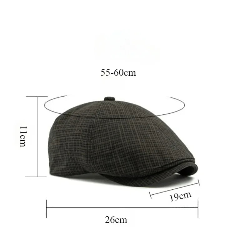 2025 New Hats for Men and Women Wearing British Retro Beret Hat Fashion Casual Berets Caps for Women Solid Color Adjustable Cap Good Vibrations