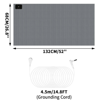 Grounding Mat Grounding Bed Sheet with 10% Silver Fiber & 90% Organic Cotton Natural Wellness and Healthy Earth Energy Good Vibrations