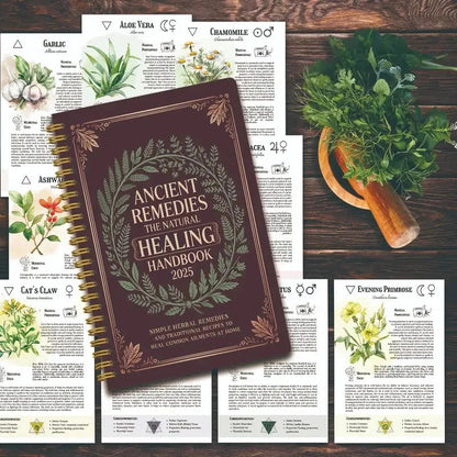 Natural Remedies Handbook with Ancient Cures for Family Health PP Cover Waterproof Notebook for Home Office Travel Gift Good Vibrations