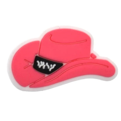 Hot Sales 1Pcs Pink Shoe Charms for Crocs Accessories Pin Shoe Wristband Croc Decorations Buckle Girls Women Party Gifts Good Vibrations