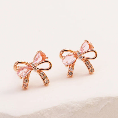 Y2K Exquisite Sweet Pink Zircon Bowknot Love Heart Chain Bracelet For Women Girls Party Birthday Jewelry Gift Good Vibrations Adult Super Store