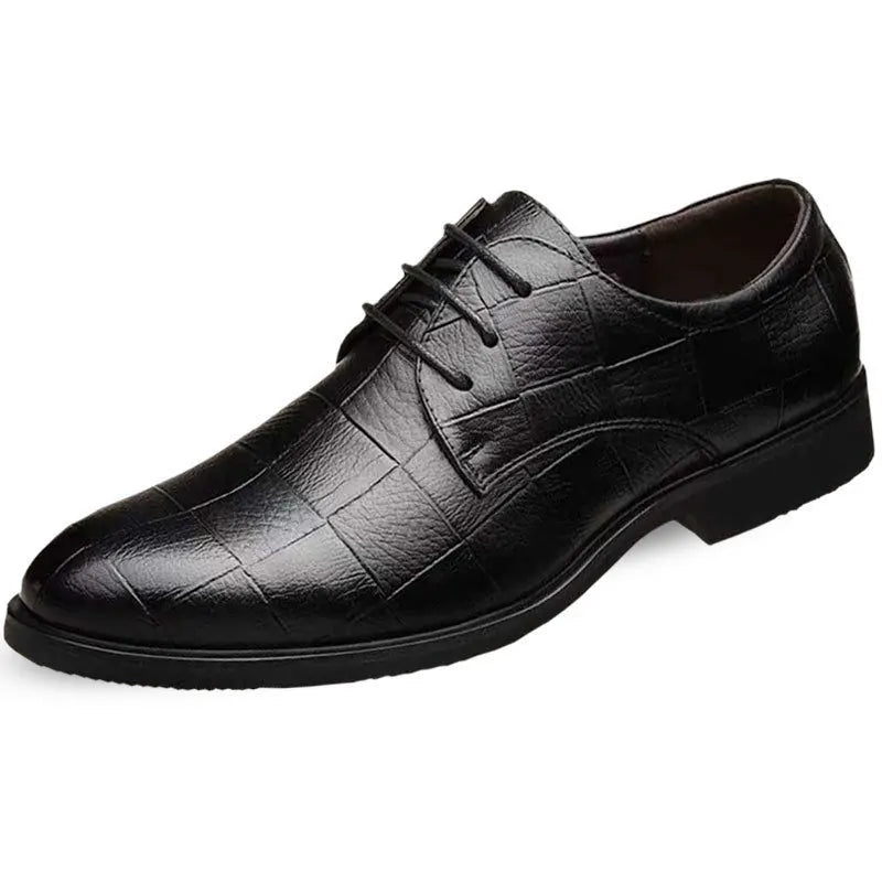 New Mens Business leather Shoes Soft soled comfortable formal shoe Casual versatile work footwear Fashion light Male shoes Homme Good Vibrations