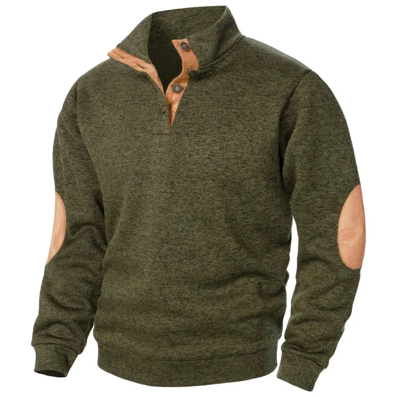 Men's Autumn Spring Stand Collar Long Sleeve Sweatshirts Top Casual Warm Pullover Outdoor Streetwear for Men Sport Riding Coats Good Vibrations