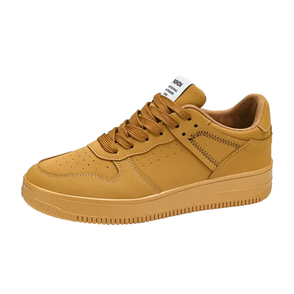 Men's Sneakers Casual Sports Shoes for Men Lightweight PU Leather Breathable Shoe Mens Flat White Tenis Shoes Zapatillas Hombre Good Vibrations