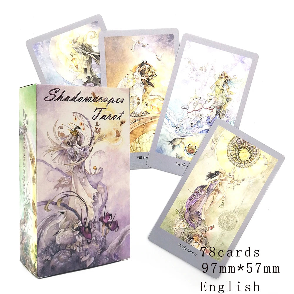 Shadows Tarot.78 Cards Set  Tarot Cards .Cards For Party Game Deck Mystical Divination Oracle Cards Friend Party Board Game Good Vibrations