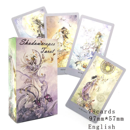 Shadows Tarot.78 Cards Set  Tarot Cards .Cards For Party Game Deck Mystical Divination Oracle Cards Friend Party Board Game Good Vibrations