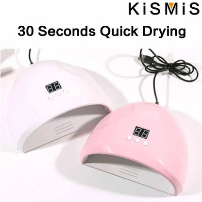 36W UV LED Nail Lamp for Gel Polish Curing Professional Nail Dryer Manicure Machine with Fast Drying Technology Good Vibrations